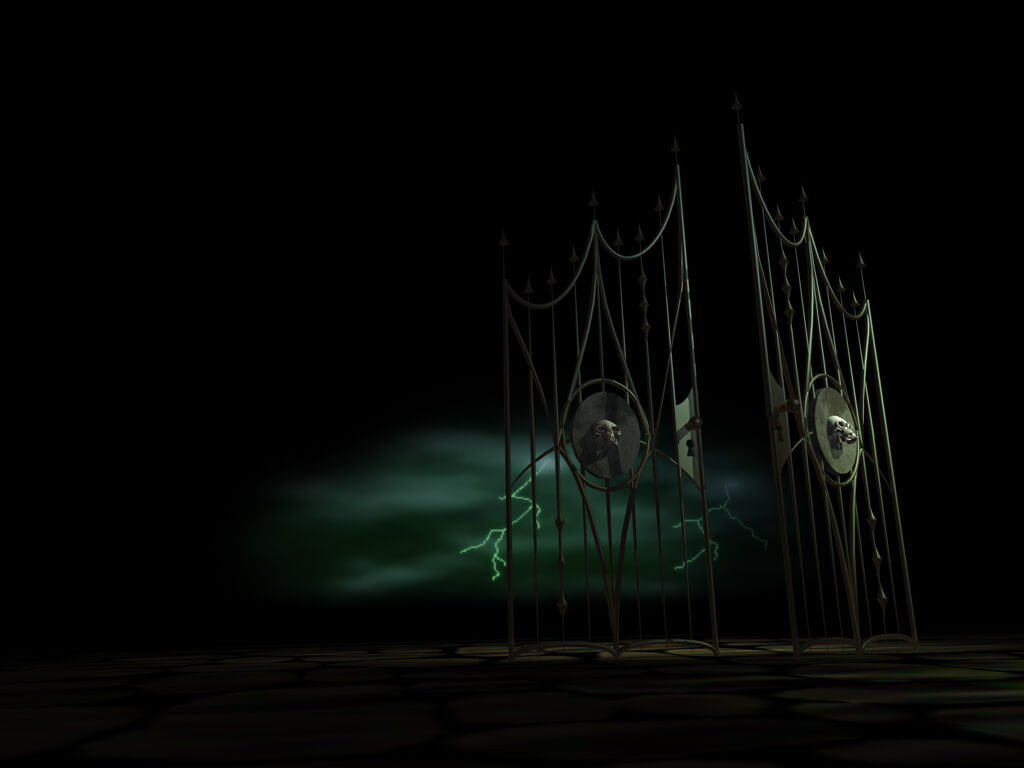 Rendering eines Höllentors