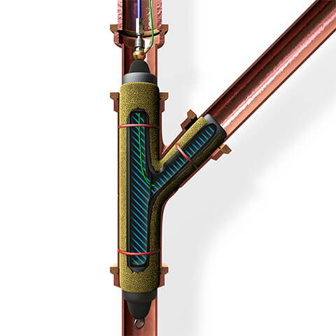 Rendering eines Rohr-Abdichtung-Systems