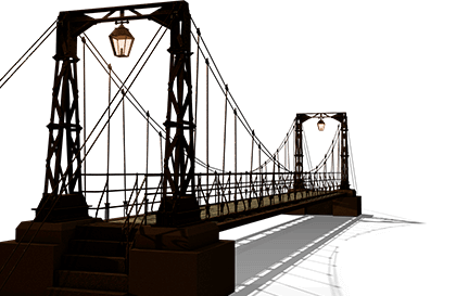 3D Rendering des Kettenstegs in Nürnberg