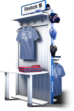 3D Rendering einer Sport-Umkleide