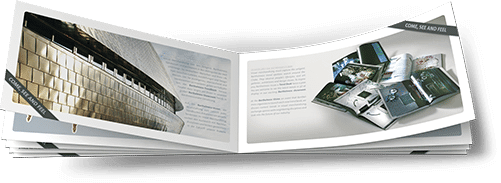 Aufgeschlagene Doppelseite der Barthlemess Imagebroschüre