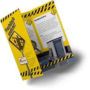 DIN lang Flyer für einen Dachdecker