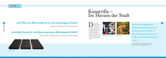 Doppelseite einer Imagebroschüre