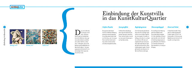 Doppelseite einer Imagebroschüre