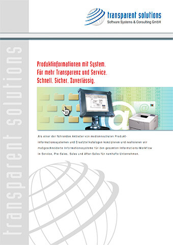 Titelseite einer Imagebroschüre