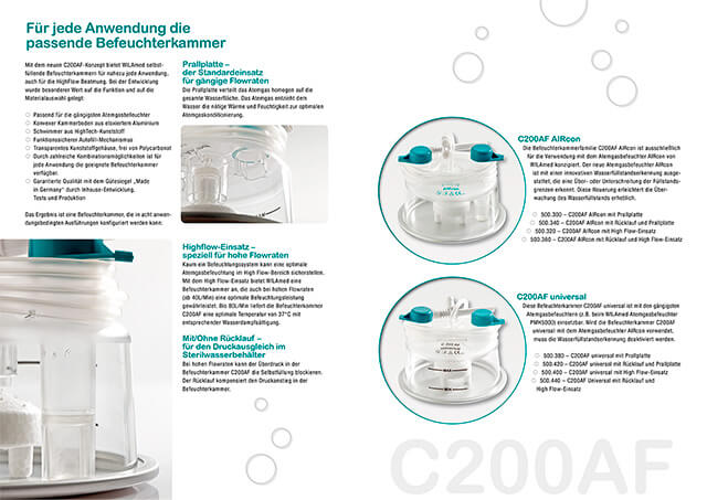 Doppelseite einer Produktbroschüre