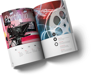 Doppelseite der TVF Media Imagebroschüre