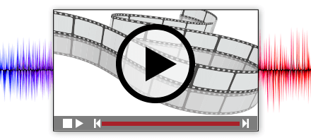 Grafik eines Videos mit Steuerelementen