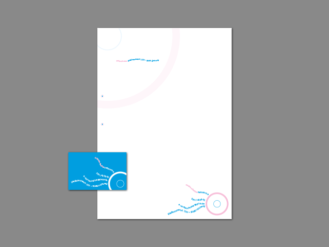 Geschäftsausstattung für eine Hebamme