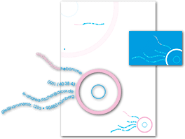 Geschäftsausstattung für eine Hebamme
