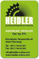 Visitenkarte in der Hausfarbe Grün