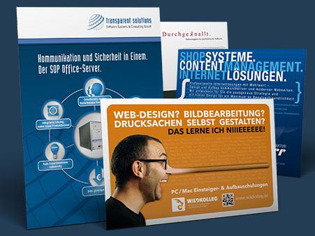 Mehrere Plakate und Poster-Entwürfe